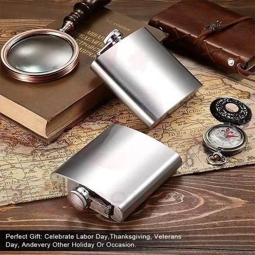 Generic  Portable Hip Flask Whisky Bottle Alcohol Flagon Drinkware - image 2