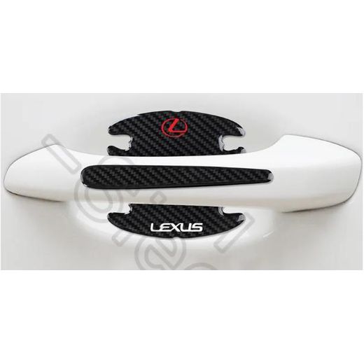 Generic 3D Carbon Fiber Anti-scratch Lexus Car Door Handle Protector - image 3