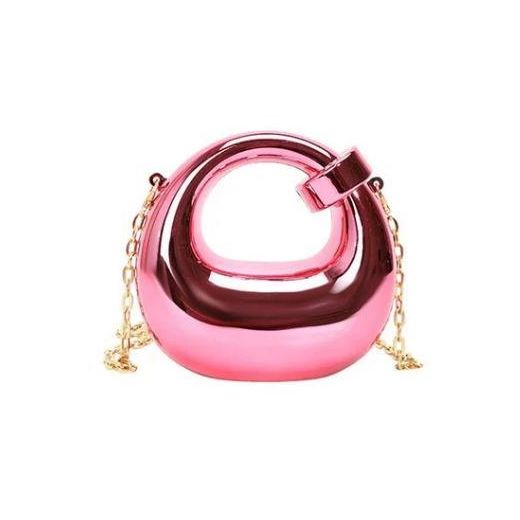SMALL Ladies Acrylic Dinner Purse- Pink