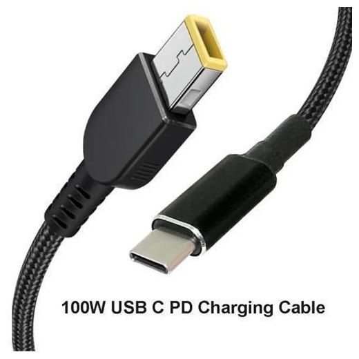 Generic PD 100W 18.5-20V Square Tip To USB-C Cable FOR - image 2