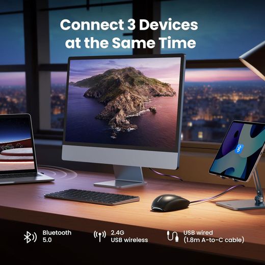 Ugreen Wireless Mouse Rechargeable Bluetooth Gaming - image 4