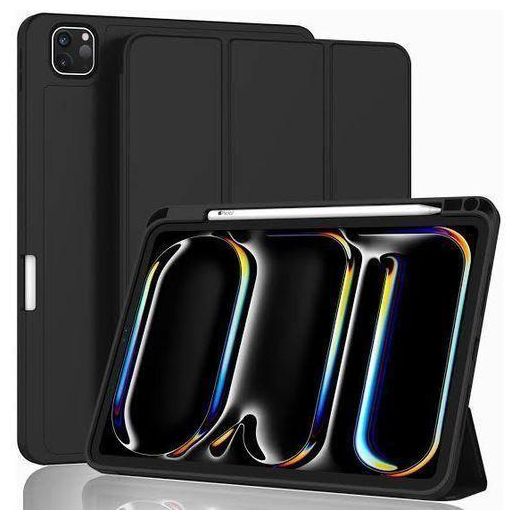 Generic 2024 IPad Air 13inch (M4) Leather Case With Pencil Holder +screen Protection