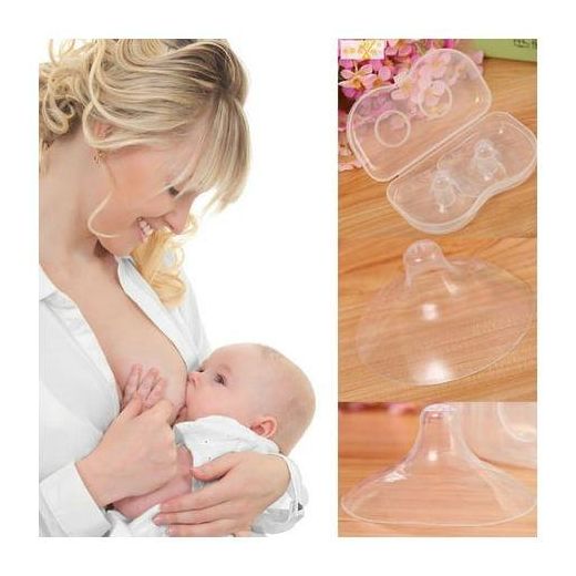Generic 2pcs Silicone Nipple Protector Mothers Feeding Shield - image 2