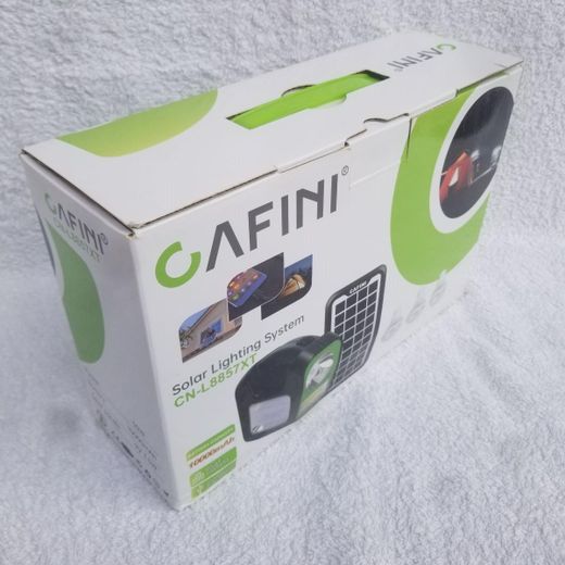 CAFINI CN-L8857XT 10000mAh / 3.5Watts Solar Emergency Lighting System Kit 3Bulbs Phone Charger - Powerbank - image 2