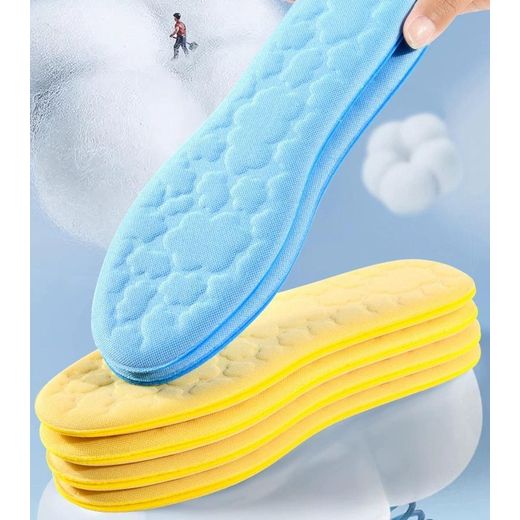 Fashion Unisex Sport  Insoles For Extreme Shoe's Comfort-STAR BLUE - image 2
