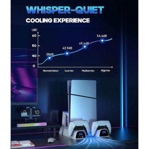 Dobe  Multifunctional Cooling Stand For PS5 - image 3