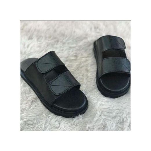 Premium Quality Memphis Solid Slides - Black