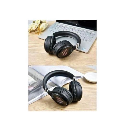 Generic CK129 Wireless Bluetooth Noise Cancelling Headphones – Foldable Stereo Bass Headset with Built-in Mic, Comfortable Over-Ear Design for Music, Gaming & Calls – Black - image 2