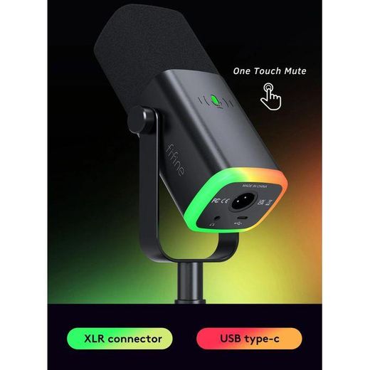 Generic Fifine AM8 Dynamic Microphone For Streaming Podcast Gaming - image 2