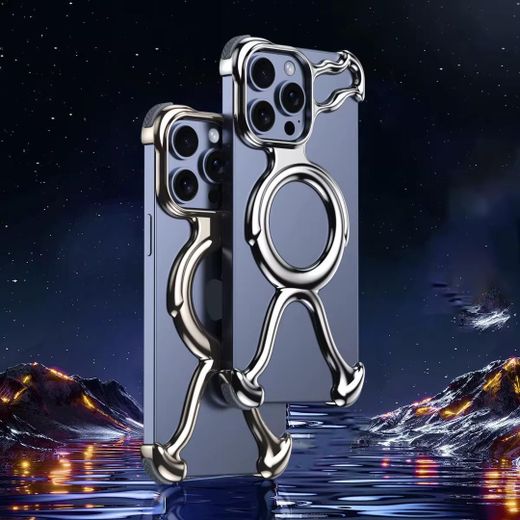Generic Bumper Metal Luxury Case for iPhone  - Ultra Thin Frameless Aluminum Shockproof Cover 14 pro max 15 pro max - image 3