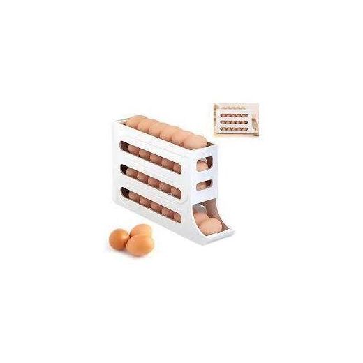 Automatic Refrigerator Egg Rolling Storage Rack