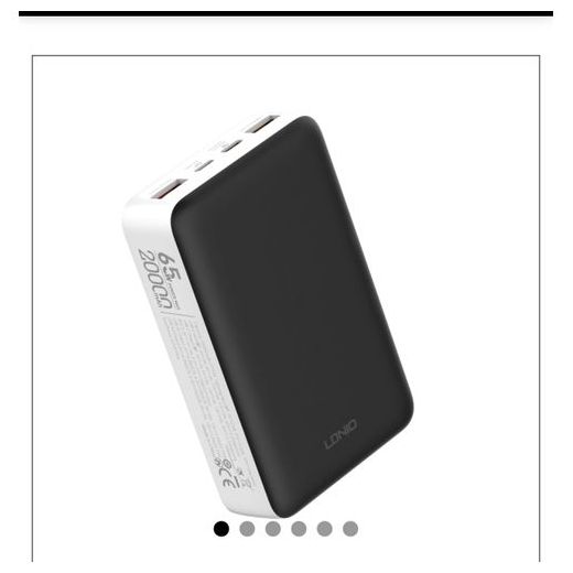 LDNIO PQ27 Portable 20000mah Power Bank With 65W Fastcharing - image 4