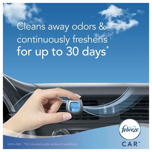 Febreze Air Freshener Car Starter Kit White Jasmine 2ml X 6 - image 3