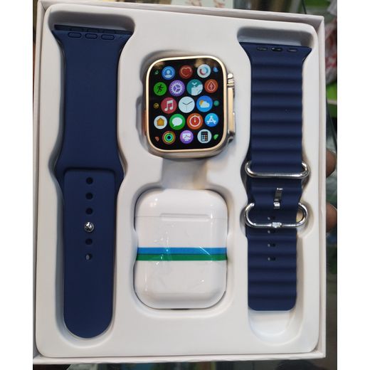 Series 8 Smart Watch 8 Ultra 45mm 49mm TWO Strap TWS Bluetooth Headset  Heart Rate Monitor Fitness Sport Smartwatch For IPhone/android