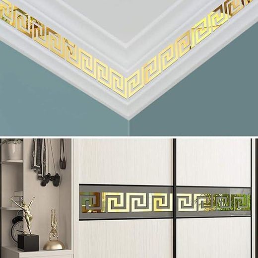 Generic Wallpaper Borders Acrylic Wall Mirror Sticker  10CM (10PCS) - image 2