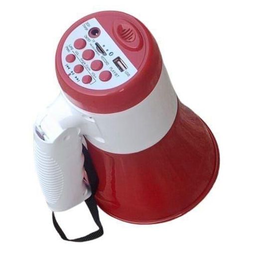 Rechargeable Handheld Megaphone PA System With Recorder