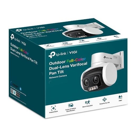 TPLink VIGI C540V 4MP Outdoor Full-Color Dual-Lens Varifocal Pan Tilt Network Camera