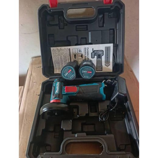 Makita 24v cordless mini angle grinder+2 batteries 