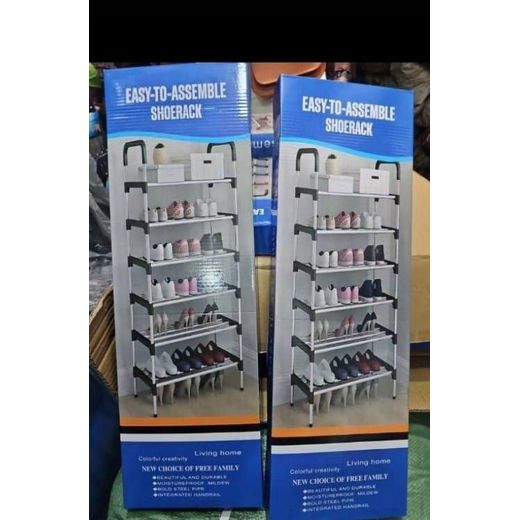Easy-to-Assemble 6-Tier Shoe Rack – Multi-Layer Shoe Storage Organizer