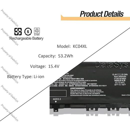 Hp Envy 13 AH Series Laptop Battery (53.2Wh): Compatible Part Number/Model Code - KC04XL - image 4