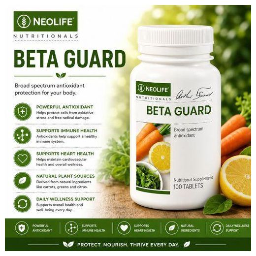 Wellness Neo Beta Guard - 100 Tablets (Single)- Whole food based antioxidant to protect against environmental toxins. - image 2