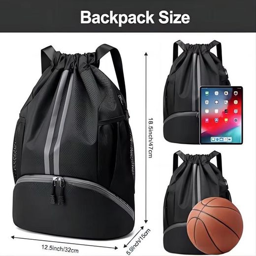 GALUIN New style drawstring bag backpack leisure travel bag folding backpack men sports basketball bag - image 2