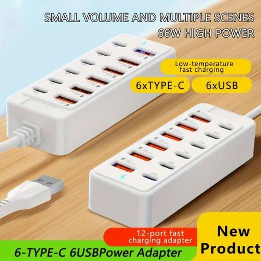 Generic USB 3.0 Hub Extender, Multiport 8-in-1 Type-C Docking Station for Laptop & Phone, Multi Interface USB Adapter for Flash Drive - image 4