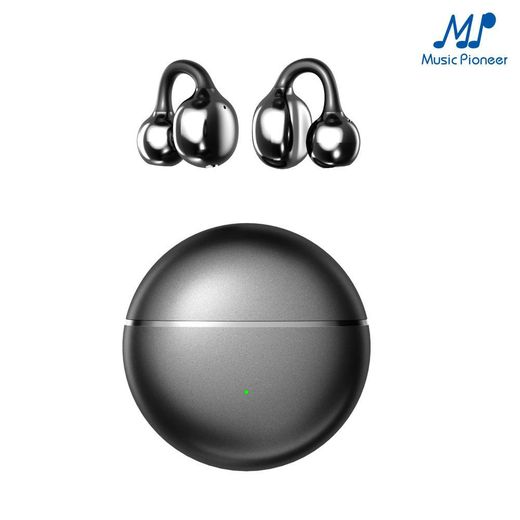 Music Pioneer Clip-On Earbuds BT 6.0 Open Ear Heaphones Comfort with Anti-Drop Design 50H Battery