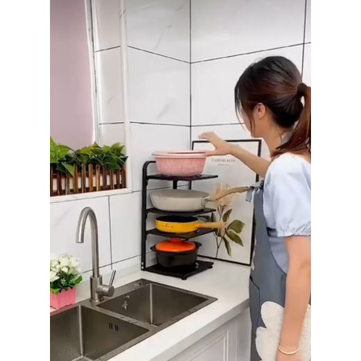 Generic 4 Tier Single Pot Pan Organizer Rack - image 3