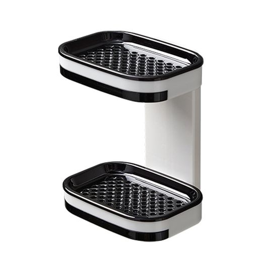 Generic Wall Mounted Bathroom Punch-Free Soap Drain Box -2 Layer