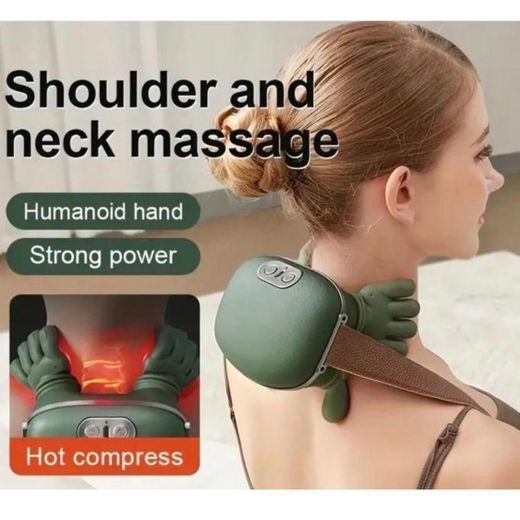 Generic Shoulder and neck massage with double palm kneading and massage,the product is light weight and portable new massage new sensor - image 2