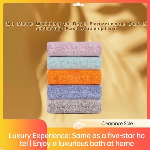 Generic Face Towel Set 3 pcs, 35cm x 75cm Soft Absorbent Facial Towels - image 2
