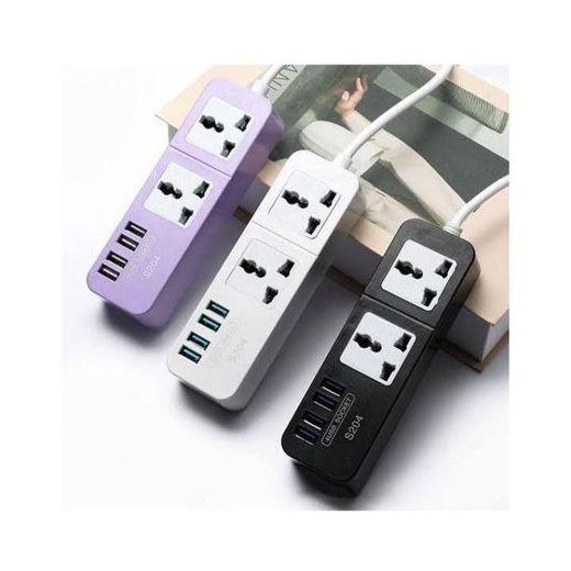 Generic 4 USB PORTS FAST CHARGER ADAPTER (5v2.4A, USB X 2, 5v1A, USB X 2,) 3 PIN - image 2