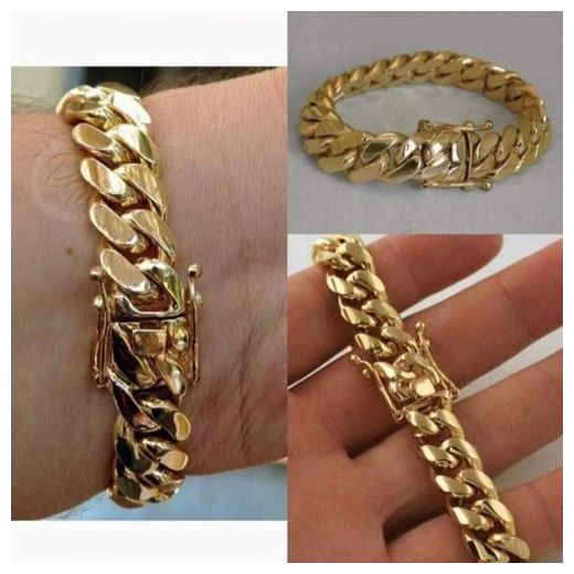 Steel Bracelet Gold Color- Only One