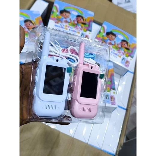 Generic Kids Video Walkie Talkie Children's Toy With Screen & Voice Chat – Educational Outdoor Toy - 2pcs Rechargeable Children Video Walkie Talkies - image 2