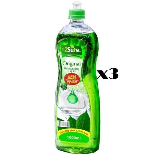 2Sure Dish Washing Liquid 1000ml-3Pcs- Nafdac Reg No: A2-5606