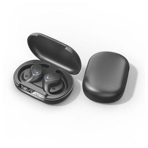 Samsung LED Buds S200 Wireless Super Bass Stereo Sound Earbuds  - TWS Sports Earhooks With LED Digital Display - Wireless Earphones In-ear Touch Control Bluetooth - Sports Stereo Gaming Headphone - Black - image 2