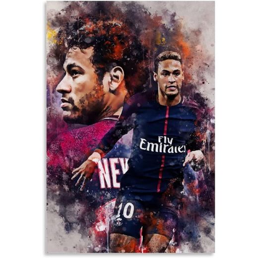 Canvas Wall Art Painting Poster Neymar Jr' Poster for Modern Family Decor Artwork Print Posters