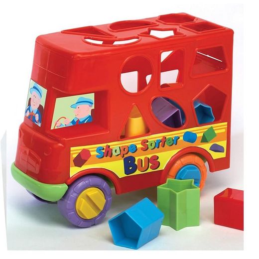Generic Fun Time Shape Sorter Bus - Children's learning toys 12months + - image 2