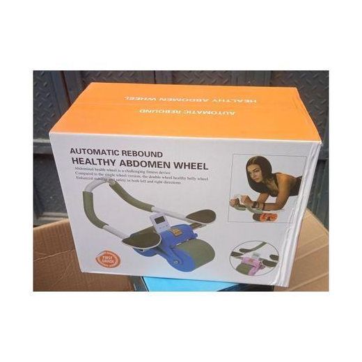 Elbow Support Automatic Rebound Roller Wheel With Elbow Support & With Knee Mat, Double Wheel Ab