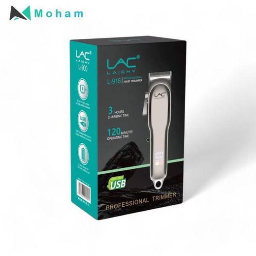 Generic Lac laichy L-916 Professional Rechargeable Hair Barber Clipper for Men