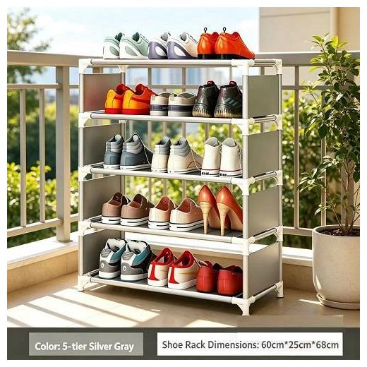 Yxahee 5-Tier  Multifunctional Freestanding Shoe Rack Collapsible Shoe Rack - image 3