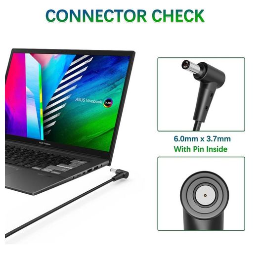 Asus Laptop Charger 150W 20V 7.5A AC Adapter ADP-150CH B, TUF Gaming Laptop + Power Cord - image 2