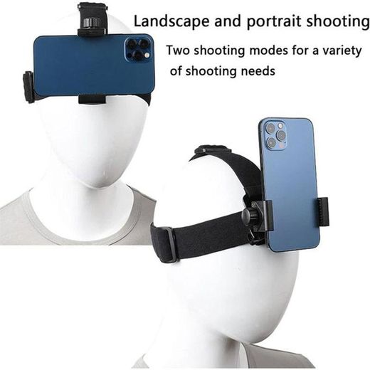 viwomik Head Mounted Camera Holder With Adjustable Nylon Strap for Most Head Sizes,With REMOTE Mobile Phone POV Mount for Cycling, Fishing, Motorcycling and Other Outdoor Sports - image 4