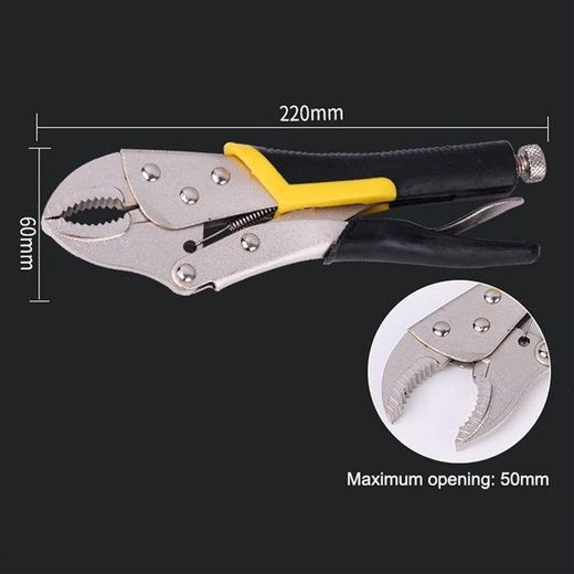 Generic 10 Inch Carbon Steel Welding Tool Adjustable Straight Jaw C Clamp Long Nose Locking Pliers Multifunctional Clamping Tools - image 2
