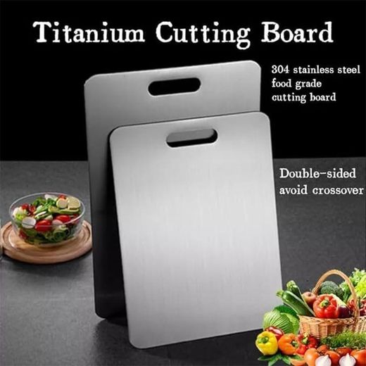 Generic 3-piece titanium cutting board set, original 100% pure titanium cutting board, with scratches. - image 3