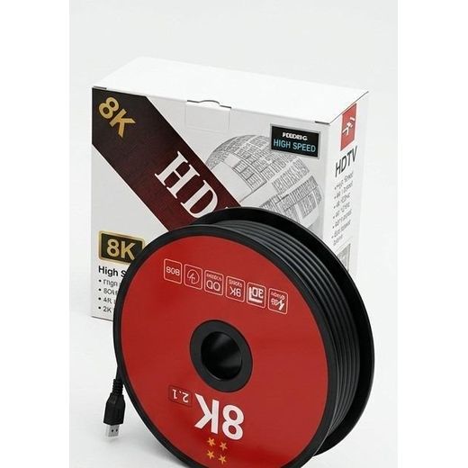 8K HDMI 2.1 Fiber Optic Cable Spool