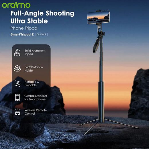 Oraimo Smart-Tripod 2 360° Rotation Wireless Remote Control Ultra Gimbal Stabilizer OLS-201A