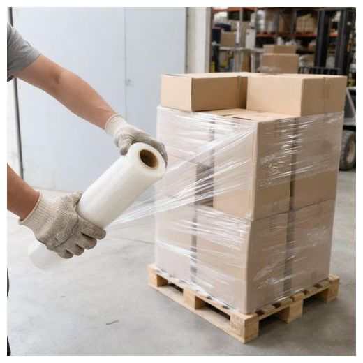 Generic Stretch Film Roll, PE Stretch Film, Clear Stretch Film, Transparent Stretch Film, Pallet Wrap, Pallet Stretch Wrap, Gum Nylon, Packaging Nylon, Stretch Wrap Roll, Shrink Wrap Roll, Clear Packaging Film