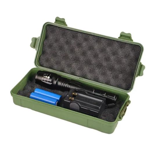 Generic Tactical Security Dual Section T6 Pen Buckle High Power Flashlight LED Long Range Telescopic Zoom Flashlight Handheld Tactical Torch Flashlight - image 4